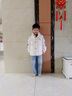 巴拉巴拉兒童羽絨服男童女童冬裝保暖寶寶外套學(xué)院風(fēng)校服親子裝潮 白黑色調00419(白鴨絨) 140 cm(充絨量98g) 曬單實(shí)拍圖