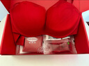 安莉芳【玫瑰舒挺杯套裝】小胸聚攏文胸無(wú)鋼圈內衣女新年禮物 一路生花套裝-紅色RED 75C 曬單實(shí)拍圖