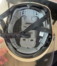 野馬（YEMA）頭盔電動摩托車3C認證國標夏季電瓶車安全帽成人騎行防曬半盔 悅動灰彩帶-【短白鏡】 均碼-可調節(jié) 曬單實拍圖
