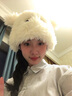 俞兆林卡通帽子冬季女學(xué)生毛線帽針織帽男毛茸茸搞怪可愛防風(fēng)保暖漁夫帽 曬單實拍圖