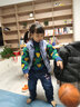 瀟瀟木魚子女童三層夾棉加厚牛仔褲北方一條過冬保暖褲兒童冬季棉褲加絨長褲 花蝶款三層夾棉加厚 22碼【建議身高120cm】 曬單實(shí)拍圖