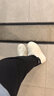 他她（TATA）秋商場(chǎng)同款厚底休閑小白鞋增高板鞋女面包鞋WN801AM4 米白/黑 36 曬單實(shí)拍圖