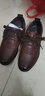 老人頭男鞋真皮透氣商務(wù)休閑皮鞋男新款鏤空韓版青年百搭系帶軟底駕車(chē)鞋 棕色 38 曬單實(shí)拍圖