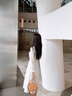 香影米色鏤空刺繡v領(lǐng)連衣裙女2025秋季新款法式溫柔風(fēng)松緊腰裙子 米色 M 曬單實(shí)拍圖