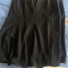 范思蓝恩22FS2036法式分割鱼尾半身裙女夏季新款A字高腰伞裙 黑色 XL 实拍图