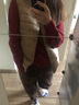 無(wú)印良品 MUJI 女式 含牦牛絨羊毛 棱紋編織 高圓領(lǐng)毛衣 BAH01A0A 紅色 S 曬單實(shí)拍圖