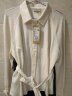 PORTS宝姿女装 秋冬新品针梭织结合长袖衬衫YLN9B090JWF110 奶白色 6 晒单实拍图