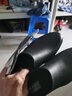 WAKO滑克新品防滑廚師鞋廚房工作鞋防水防油仿皮鞋塑膠一體成型 黑色 40 曬單實(shí)拍圖