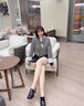 小野和子【楊冪同款】光腿神器雙層絲襪女秋冬季加絨保暖肉色打底褲連褲襪 曬單實(shí)拍圖