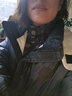 日著原創(chuàng)設(shè)計女裝冬季新款寬松廓形高端品牌短款羽絨服亮面羽絨外套女 黑色 S 曬單實拍圖