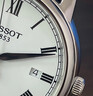 天梭（TISSOT）【官方授權店】 瑞士手表 卡森系列1853時(shí)尚潮流商務(wù)石英男表 白盤(pán)皮帶T085.410.16.013.00 曬單實(shí)拍圖
