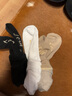 NINE WEST玖熙 中筒印花樂(lè )福襪 運動(dòng)襪 組合裝 黑色、淺咖色、白色 F  曬單實(shí)拍圖