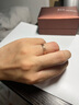 周生生七夕禮物 彩金戒指18K金愛(ài)情密語(yǔ)丘比特羽毛對(duì)戒91919R定價(jià) 14圈 曬單實(shí)拍圖