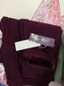 春織（Chunzhi）中老年保暖褲女士秋褲加絨加厚高腰寬松大碼秋冬款媽媽打底褲 酒紅色（女款） 4XL 曬單實(shí)拍圖