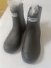 佰妮珂德系防滑時(shí)尚雨鞋男女中筒保暖雨靴防水鞋廚房膠鞋情侶加絨水鞋男 全黑色 41碼 標準碼數 曬單實(shí)拍圖