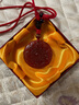 陰陽(yáng)五行八卦紅瑪瑙龍鳳平安玉佩吊墜男女掛件情侶項(xiàng)鏈 紅色掛繩款 曬單實(shí)拍圖