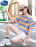 G.DUCKKIDS5女童夏裝8洋氣9兒童運(yùn)動(dòng)套裝10小學(xué)生11大童12歲13女孩短袖衣服6 藍(lán)橘 dognote 160 建議身高1米55內(nèi) 曬單實(shí)拍圖