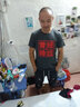 貂卡短袖班服定制t恤情侶訂制文化衫廣告衫diy上衣工作衣服印圖字logo 黑麻灰色 L 曬單實(shí)拍圖