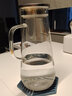 ORTOR 玻璃水壺水杯飲料果汁茶壺花茶杯熱飲家用手柄壺大容量可加熱壺 磨砂手柄壺（+1壺刷1壺墊） 曬單實(shí)拍圖