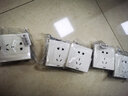 羅格朗（LEGRAND）tcl插座面板畫采白色五孔開關(guān)USB家用二三插86型暗裝墻壁電源插座 一開雙控五孔 曬單實(shí)拍圖