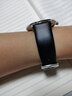 代用阿瑪尼手表AR1674 1647 1819  0397針扣蝴蝶扣頭層牛皮原裝款式舒適真皮表帶男 黑色表帶無(wú)扣（適配蝴蝶扣） 22mm 曬單實(shí)拍圖