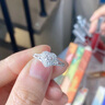 FR求婚鉆戒豪華群鑲1克拉效果鉆石戒指18K金結(jié)婚訂婚戒指七夕節(jié)禮物 主鉆10分 FG色 請備注指圈號或聯(lián)系在線客服備注 曬單實拍圖