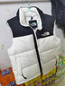 北面（The North Face）1996Nuptse羽絨防水背心男款經(jīng)典復(fù)刻ICON上新鵝絨馬甲美碼|3JQQ QLI/白色 M /175 曬單實(shí)拍圖