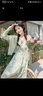 雪妃藍琪碎花連衣裙新款2025年夏季女裝茶歇溫柔風裙子法式高級感吊帶裙 綠色開衫+綠色吊帶裙 XL 【120-140斤】 曬單實拍圖