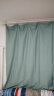 铭聚布艺（MINGJU） 窗帘 全遮光窗帘成品窗帘布遮阳帘 涤塔夫淡绿挂钩式2.0*2.0单片 实拍图