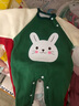 嘉貝艾爾嬰兒連體衣嬰兒衣服春秋冬寶寶衣服0-1歲新生兒長袖爬服 小保鏢 66cm 曬單實拍圖