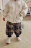 幼歌（YOUGE） 兒童三防連帽羽絨服嬰幼兒卡通元?dú)獗Ｅ诖馓壮?米色 100cm 曬單實(shí)拍圖