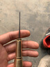 睿爸 補鞋工具 手工皮具diy材料包補鞋直鉤彎鉤錐錐子針打孔工具修縫納鞋底鉤針補鞋鉤針上鞋子線(xiàn)椎鉆子 銅柄直鉤+黑線(xiàn)（七倉發(fā)貨） 曬單實(shí)拍圖