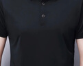 皮爾卡丹【輕奢高端】夏季短袖冰絲t恤男polo領(lǐng)涼快上衣中年男透氣潮流桑蠶T恤衫翻領(lǐng) 9910黑色 185/3XL/125(170-180斤) 曬單實(shí)拍圖
