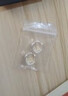BJYL男士耳釘男潮流雙環(huán)耳環(huán)男耳飾女單只個性學(xué)生耳圈男款簡約痞帥氣 黑色一對 曬單實拍圖