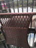 紫叶阳台小桌椅 一桌两椅家用小户型茶几创意简约收纳组合藤椅三件套 经典款 红棕75x55，配坐垫抱枕 实拍图