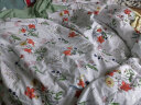 雅兰家纺 纯棉小清新四件套春秋裸睡床单被套100%棉床上用品亲肤套件 采薇（床单款） 1.5米四件套(200*230) 实拍图