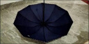 惠寻 京东自有品牌 10骨雨伞加大加固晴雨两用三折黑胶防晒遮阳 藏青 实拍图