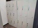 栗軒 更衣柜員工柜儲物柜帶鎖鐵皮柜多門(mén)柜子學(xué)校工廠(chǎng)宿舍鐵皮衣柜 九門(mén)更衣柜加隔板 0.6mm 曬單實(shí)拍圖