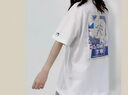李寧短袖t恤男春夏季國(guó)潮印花圓領(lǐng)透氣寬松半袖女運(yùn)動(dòng)休閑衣服 【杠上開花】標(biāo)準(zhǔn)白 L/175 曬單實(shí)拍圖
