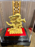 帝鴻唐金龍擺件絨沙金富貴龍家居客廳喬遷裝飾品招財(cái)吉祥物創(chuàng)意年會(huì)禮品 工藝升級(jí) 大號(hào)龍騰四海 曬單實(shí)拍圖