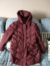 朵詩(shī)瀾（Duoshilan）中老年人羽絨服女中長(cháng)款過(guò)膝媽媽冬裝奶奶裝老人衣服老太太外套 21C026紅色 2XL (建議110-125斤） 曬單實(shí)拍圖