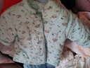 豆苗兒嬰兒衣服手工棉襖男童女寶寶衣服內穿幼兒童棉花棉衣小童冬裝貼身內膽周歲衣服 藍色卡通（厚款） 66碼建議年齡0-3個(gè)月 曬單實(shí)拍圖