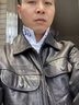 皮爾卡丹（pierre cardin）海寧新款真皮皮衣男男士真皮皮衣外套牛皮皮夾克翻領(lǐng)加絨加厚外套 黑色 2XL (135-145) 曬單實(shí)拍圖