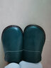 哲燁秋冬季牛皮家用棉拖鞋女士室內地板牛筋底家居冬天毛絨保暖男情侶 墨綠 38-39 (270mm) 曬單實(shí)拍圖