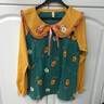 嬌銀月子服春夏純棉透氣孕婦睡衣產(chǎn)后喂奶衣產(chǎn)婦哺乳睡衣孕產(chǎn)婦家居服 孔雀藍(lán)（可愛(ài)小鴨子） S（建議80-100斤左右穿） 曬單實(shí)拍圖