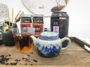 來尊景德鎮(zhèn)青花瓷千里江山功夫茶具茶壺泡茶器單柴窯陶瓷家用喝茶單壺 老陶泥茶壺【千里江山】簡裝 曬單實(shí)拍圖