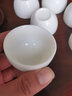 聚晟羊脂玉瓷品茗杯德化手工高白陶瓷功夫主人聞香單茶杯小茶碗 白瓷直口杯45ml*6個 曬單實拍圖