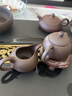 石匠同豐 整套烏金石茶盤(pán)紫砂茶具套裝 帶全自動(dòng)電熱水壺功夫茶臺茶海 茶杯茶壺電磁爐茶托盤(pán)套裝 如魚(yú)得水-旋轉加水套裝 70*40*3cm 曬單實(shí)拍圖