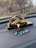 芃久汽車(chē)擺件龍車(chē)載車(chē)內飾品香水車(chē)上高檔新款中控臺裝飾品男汽車(chē)用品 龍騰四?！窘鹕?黑佛珠 曬單實(shí)拍圖