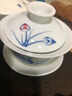 杰藝 茶具 陶瓷青花蓋碗茶碗 青花瓷單個(gè)三才碗白瓷功夫茶具敬茶碗大號(hào)蓋碗茶具泡茶碗手抓碗 青花蓋碗-蓮花贊 曬單實(shí)拍圖